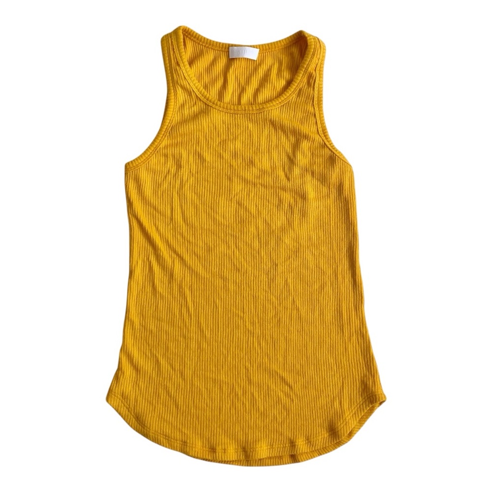 SABLYN Golden Yellow Jameela Ribbed Racerback Tank Top